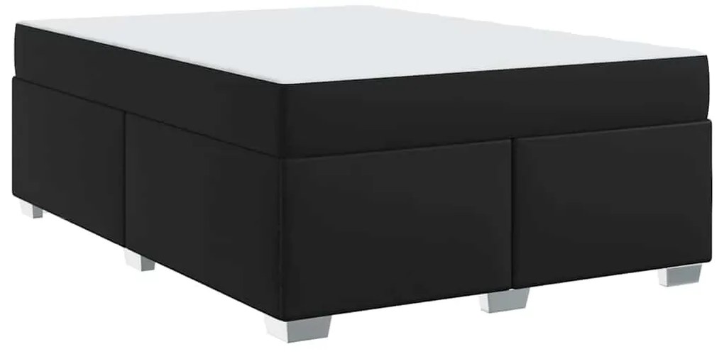 vidaXL Σκελετός Κρεβατιού Άλλο Μαύρο 160 x 200 cm Τεχνητό δέρμα