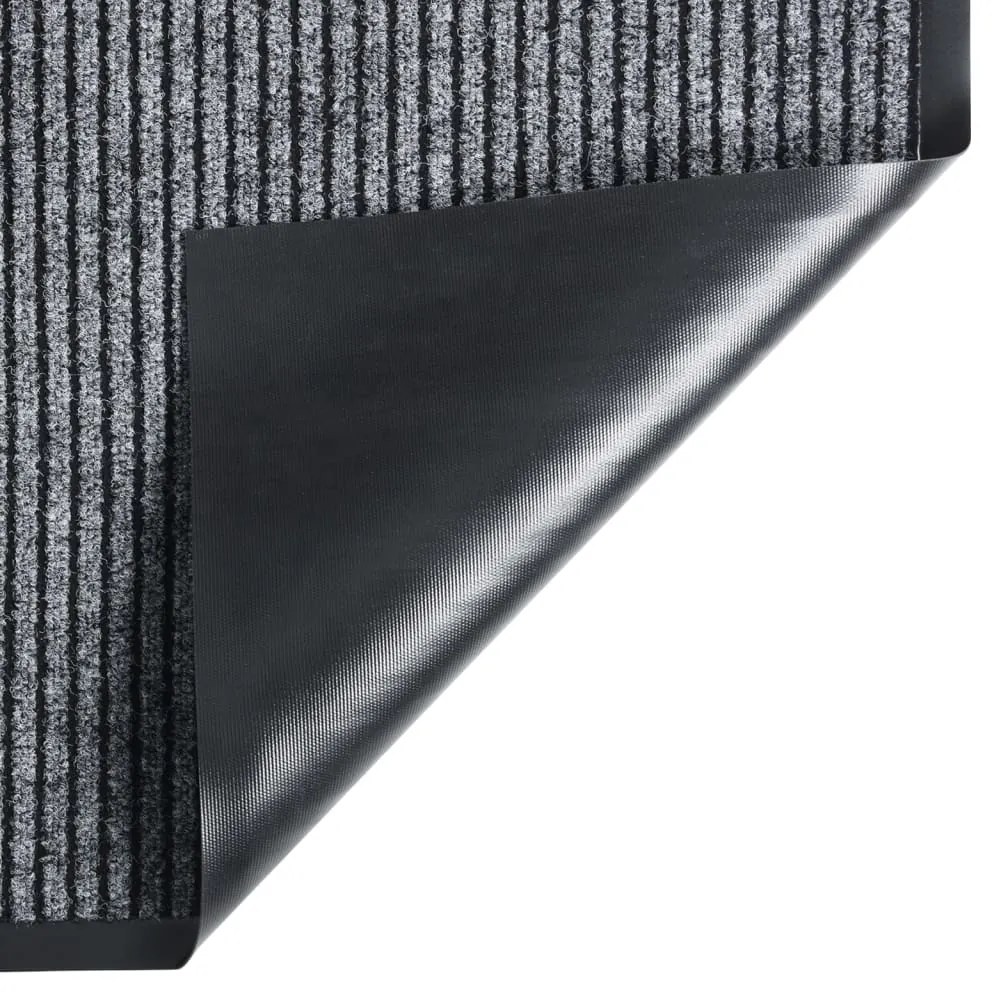 vidaXL Πατάκι Εισόδου Ριγέ Γκρι 80 x 120 εκ.