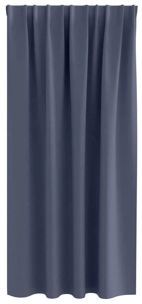vidaXL Κουρτίνες με κουρτίνες 2 pcs Ανθρακί 175x140εκ. Πολυεστέρας