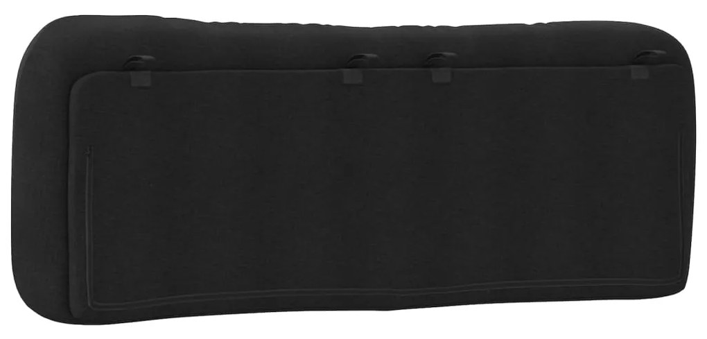 vidaXL Μαξιλάρι για Κεφαλάρι Hvar Μαύρο 140 εκ. Υφασμάτινο