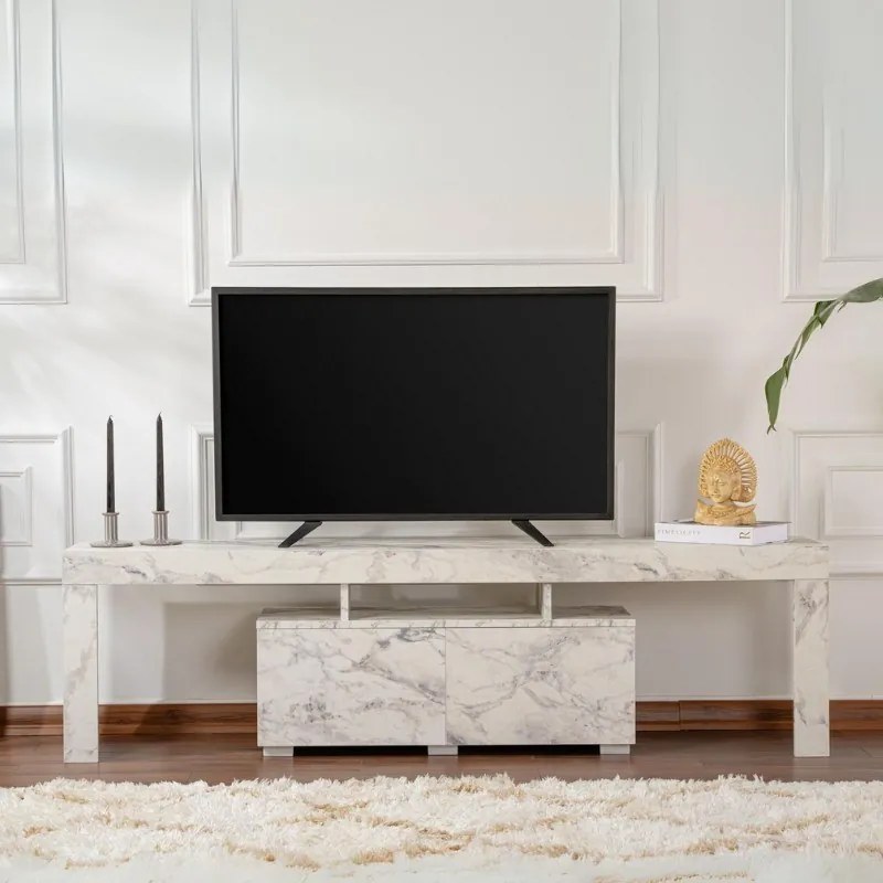 Megapap Έπιπλο Τηλεόρασης Enclave Εφέ Μαρμάρου 180x31,3x50εκ.
