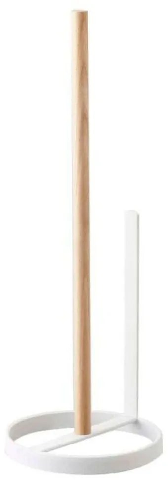 Βάση Χαρτιού Επιδαπέδια LBTYMZK2346 13x13x37,5cm White-Natural Yamazaki Steel,Wood