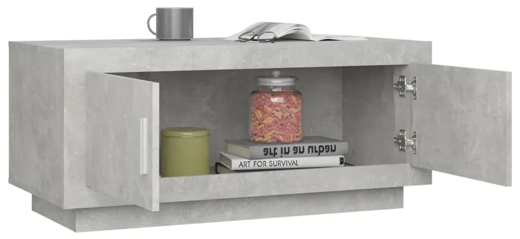 vidaXL Τραπεζάκι Σαλονιού Γκρι Σκυρ. 102x50x45 εκ. Επεξεργασμένο Ξύλο