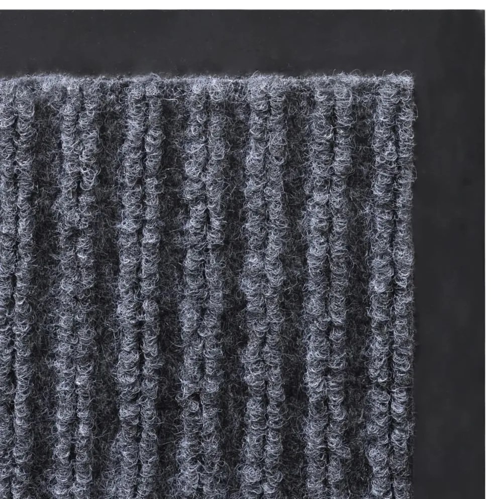 vidaXL Πατάκι Πόρτας Γκρι 90 x 120 εκ. από PVC