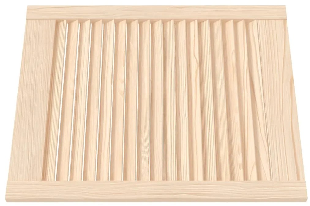 vidaXL Πορτάκια με Περσίδες 2 Τεμ. 61,5x49,4 εκ. από Μασίφ Ξύλο Πεύκου