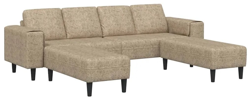 vidaXL Σετ Καναπέ 3 pcs Ανοιχτό γκρι Ψεύτικο σουέτ δέρμα