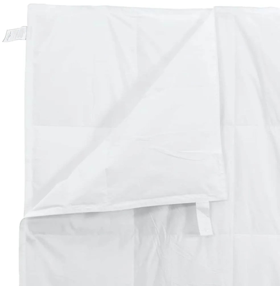 vidaXL Σετ Παπλωμάτων με μαξιλάρι 3 pcs Λευκό Φτέρος