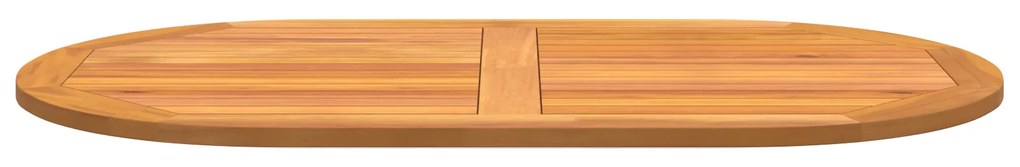 vidaXL Επιφάνεια Τραπέζι 120x70x2,2 cm Ωοειδής Μασίφ Ξύλο Acacia