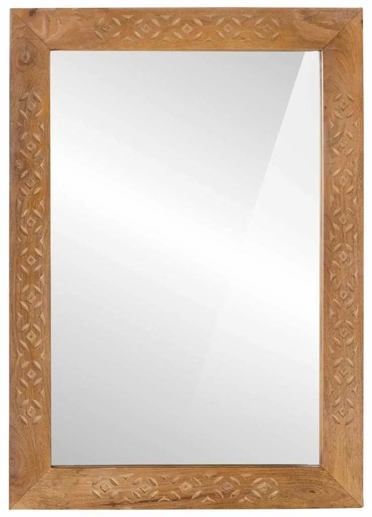 vidaXL Καθρέφτης Μπάνιου με καθρέφτη Ανοιχτό καφέ 70 x 50 x 2,5 εκ.