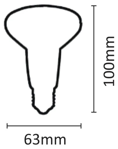 InLight E27 LED R63 8watt 3000Κ Θερμό Λευκό (7.27.08.08.1)