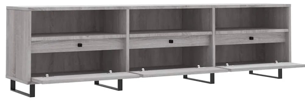 vidaXL Έπιπλο Τηλεόρασης Γκρι Sonoma 150x30x44,5 εκ. από Επεξεργ. Ξύλο