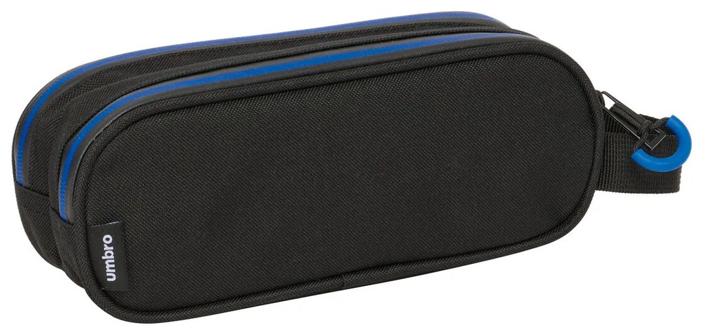 Διπλή Κασετίνα Kelme Jet black Μαύρο 21 x 8 x 6 cm