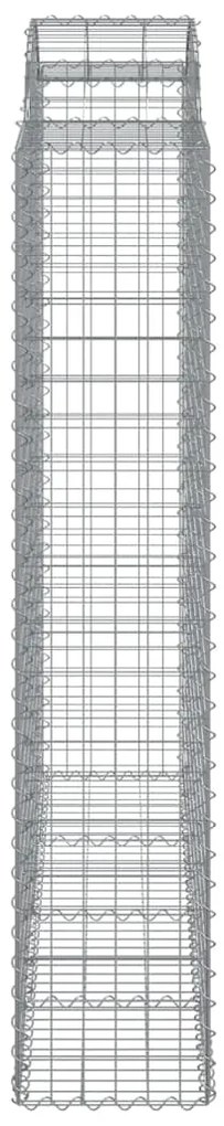vidaXL Συρματοκιβώτια Τοξωτά 9 τεμ. 200x50x200/220 εκ. Γαλβαν. Ατσάλι