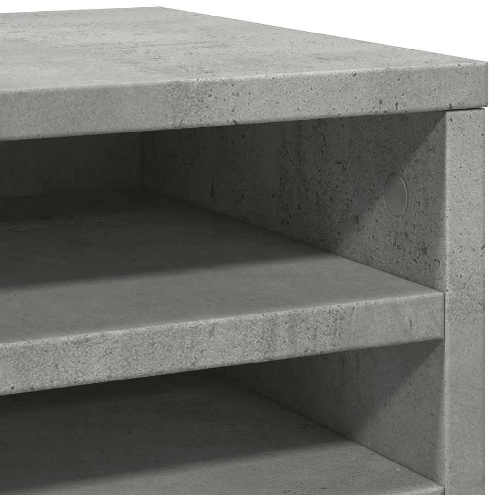 Έπιπλο Οργάνωσης Γραφείου Γκρι Σκυρ. 36x26x29,5εκ Επεξ. Ξύλο
