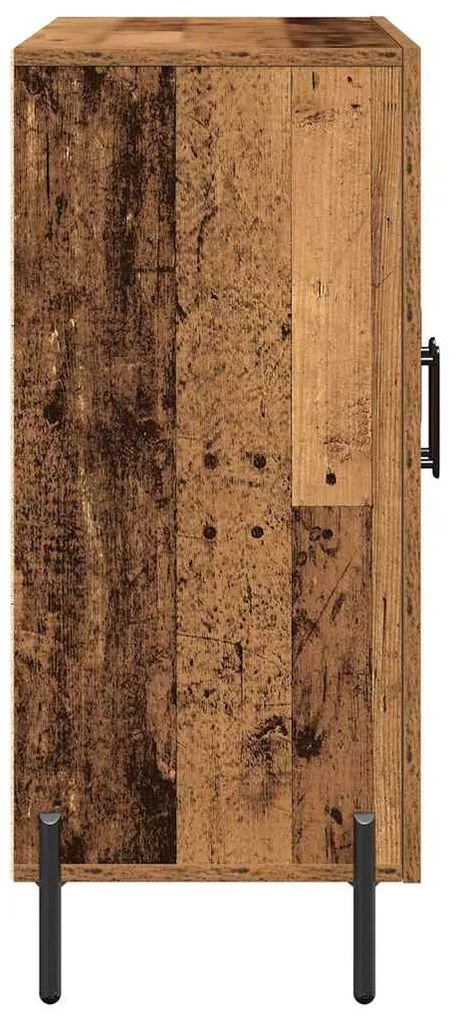 vidaXL Πλαϊνό γραφείο Παλαιό ξύλο 90 x 34 x 80 εκ. Επεξεργασμένο ξύλο