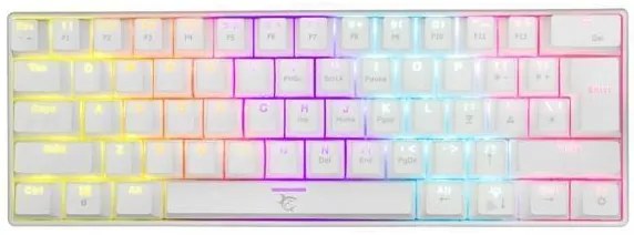WHITE SHARK MECHANICAL KEYBOARD RED SWITCH SHINOBI WHITE