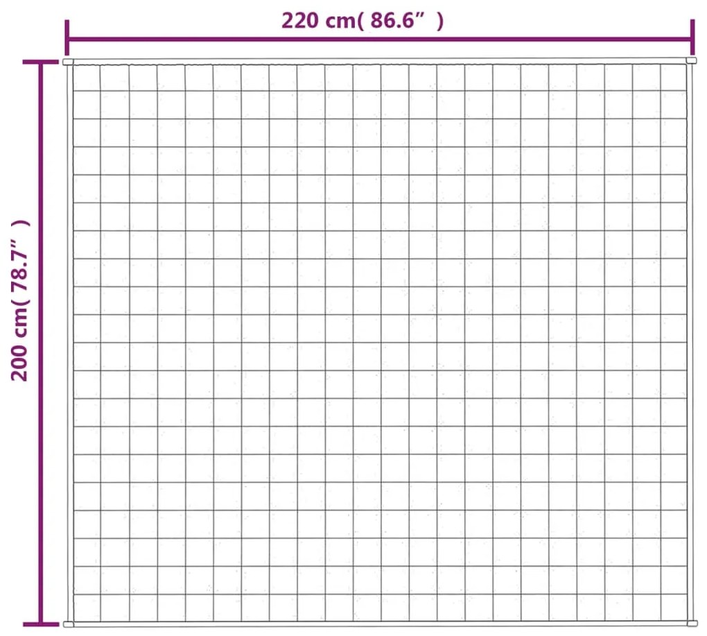 ΚΟΥΒΕΡΤΑ ΒΑΡΥΤΗΤΑΣ ΑΝΟΙΧΤΟ ΚΡΕΜ 200 X 220 ΕΚ. 13 Κ. ΥΦΑΣΜΑΤΙΝΗ 3154877