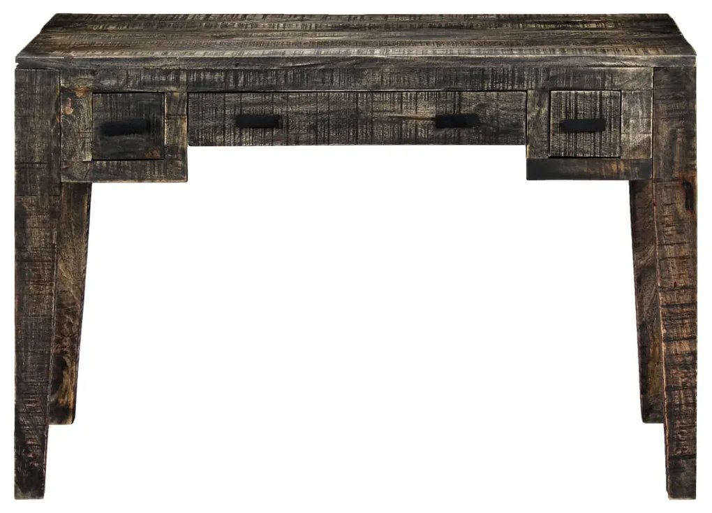 vidaXL Γραφείο Μαύρο 110 x 50 x 75 εκ. από Μασίφ Ξύλο Μάνγκο