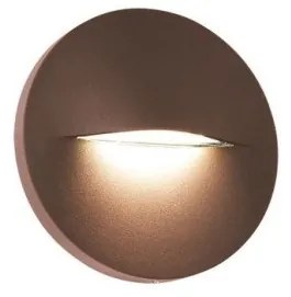 Απλίκα Φωτιστικό Τοίχου LED 3W 3000K IP65 Φ14 Vita Viokef-4298301-Καφέ 4298301