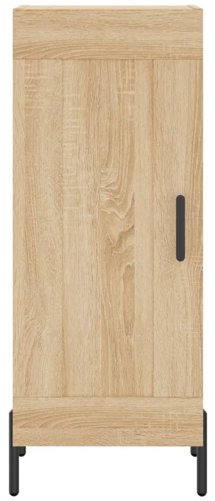 vidaXL Μπουφές Sonoma δρυς 34,5 x 34 x 180 εκ. από Επεξεργασμένο Ξύλο