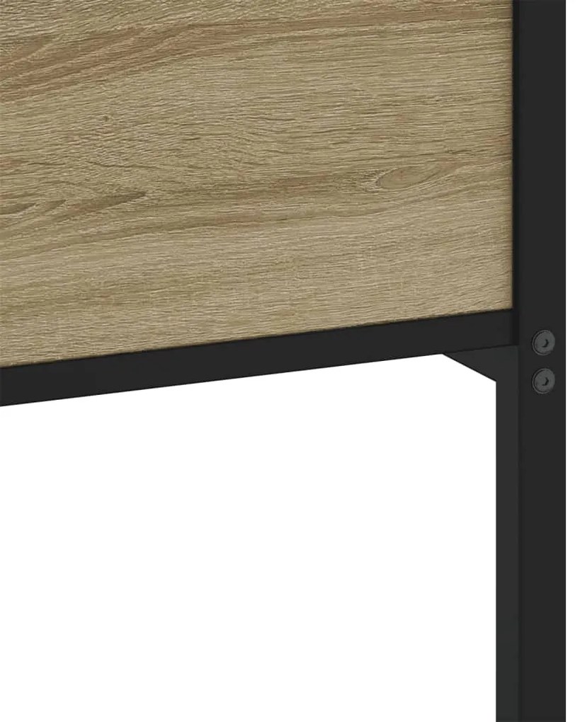vidaXL Πλαίσιο Κρεβ. Χωρ. Στρώμα Sonoma Δρυς 90 x 190 εκ. Επεξ. Ξύλο