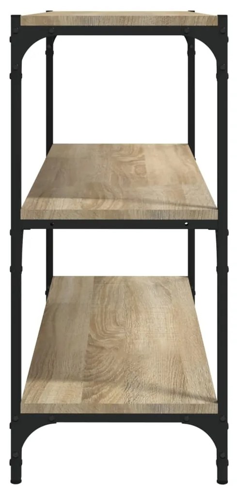vidaXL Βιβλιοθήκη Sonoma Δρυς 80x33x70,5 εκ. Επεξεργ. Ξύλο & Ατσάλι