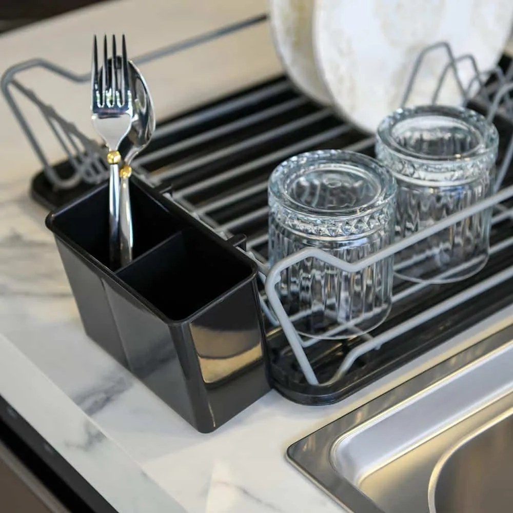 Πιάτοθήκη με ΔΙΣΚΟ 38036/ANTHRACITE 47x32cm