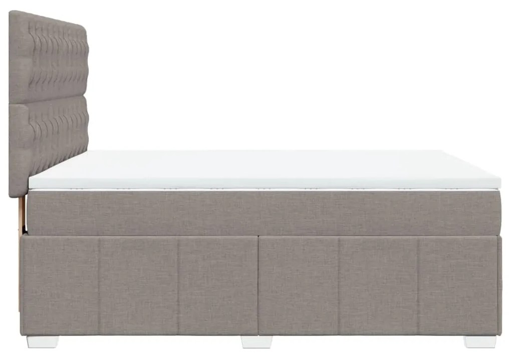 ΚΡΕΒΑΤΙ BOXSPRING ΜΕ ΣΤΡΩΜΑ TAUPE 140X200 ΕΚ. ΥΦΑΣΜΑΤΙΝΟ 3291702