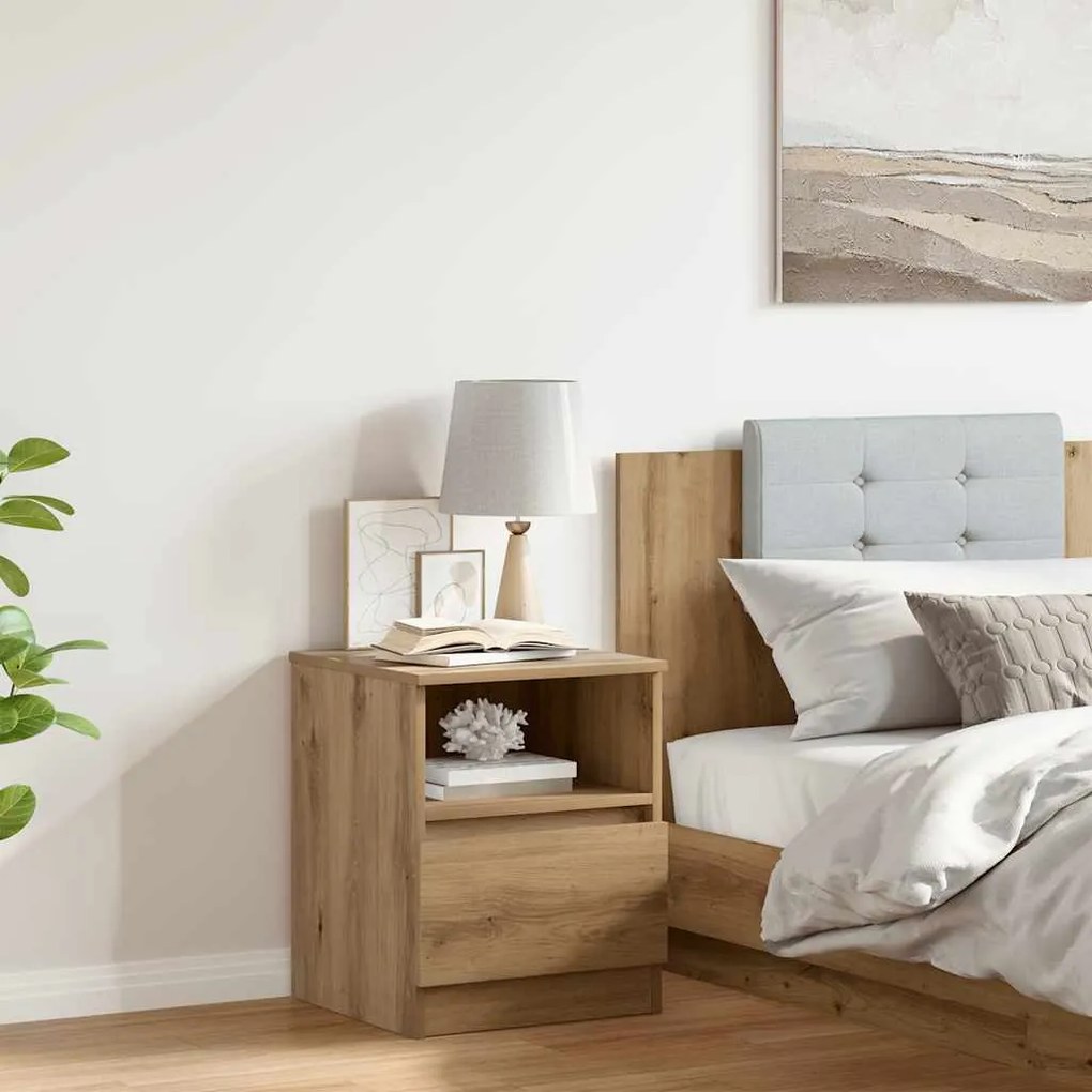 vidaXL Κομοδίνο ντουλάπι Artisan Oak 40x40x50 cm Κατασκευασμένο ξύλο