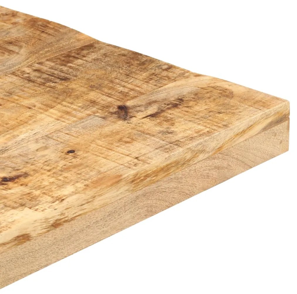Τραπέζι Bistro Τετράγωνο 60x60x75 εκ. Ακατέργαστο Ξύλο Μάνγκο - Καφέ