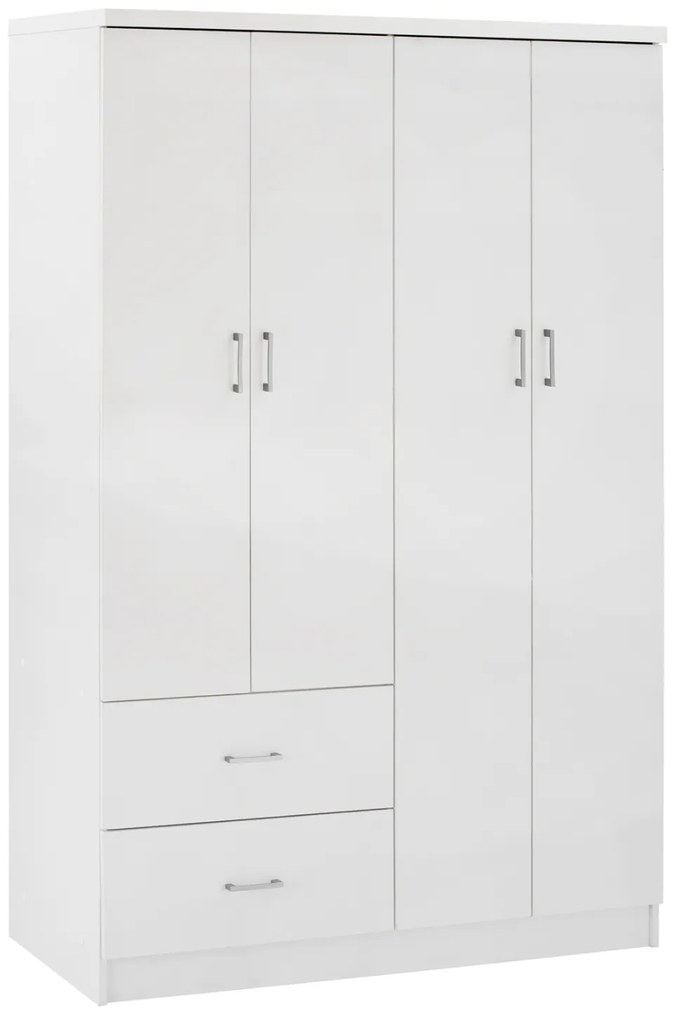 ΝΤΟΥΛΑΠΑ 4ΦΥΛΛΗ ME 2 ΣΥΡΤΑΡΙΑ BLAKELY HM339.05 ΛΕΥΚΗ 120Χ42,5Χ180,5 εκ.