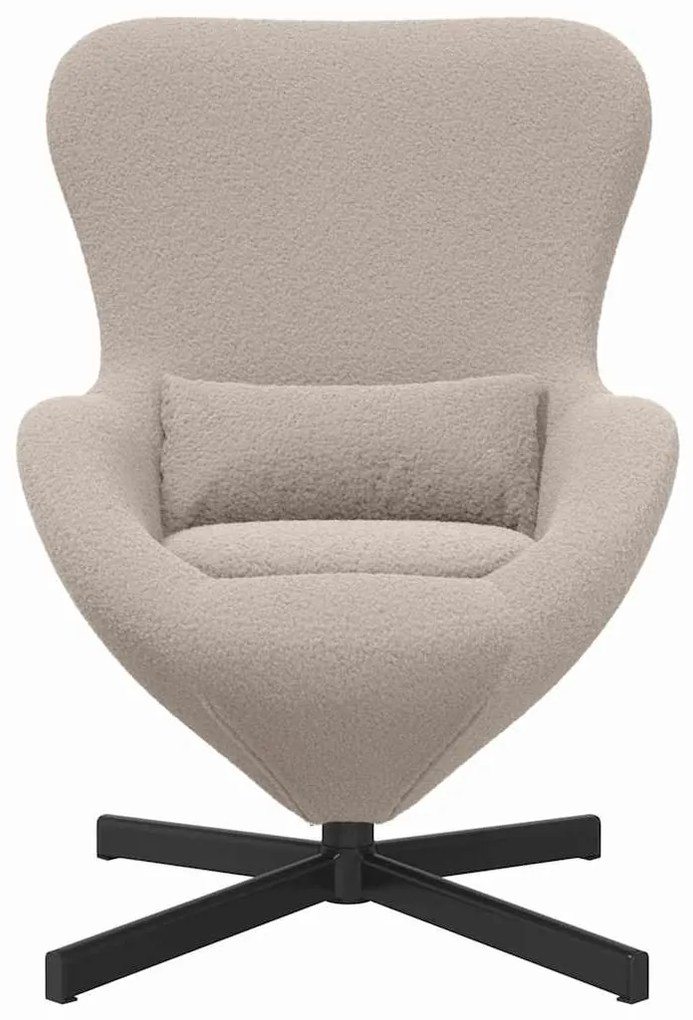 vidaXL Κάθισμα-αυγό Ανοιχτό γκρι 63 x 73 x 90 εκ