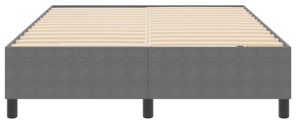 vidaXL κρεβάτι με ελατήριο Ανοιχτό γκρι 160x200 εκ. από μήτρα κορντούρας