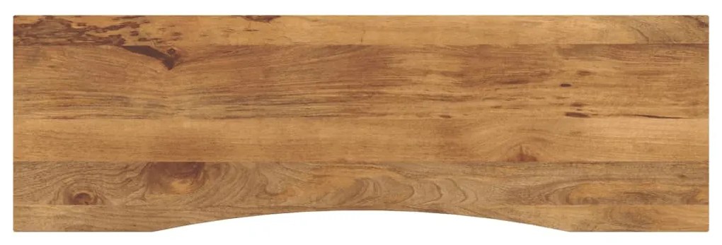 vidaXL Επιφάνεια Γραφείου Καμπύλη 160x50x2,5 εκ Μασίφ Ακατ. Μάνγκο