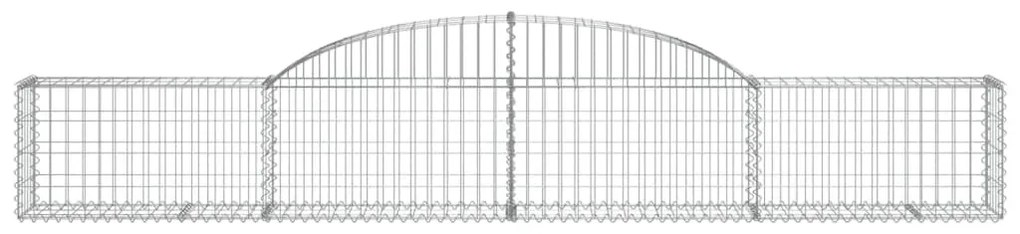 vidaXL Συρματοκιβώτια Τοξωτά 13 τεμ. 300x30x40/60 εκ. Γαλβαν. Ατσάλι