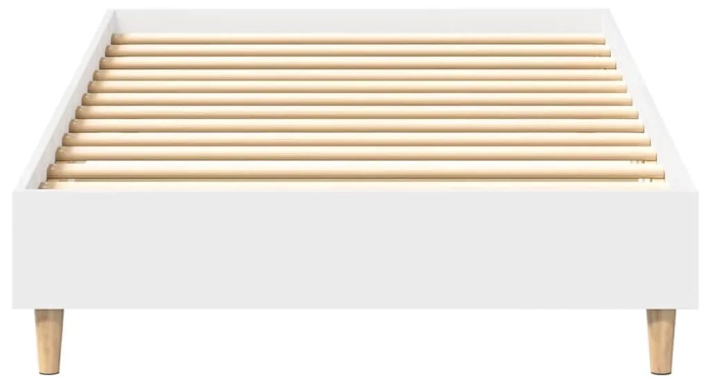 vidaXL Πλαίσιο κρεβατιού χωρίς στρώμα Λευκό 90x190 cm