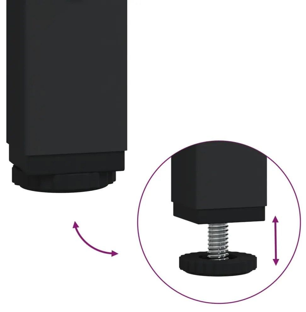 vidaXL Τραπέζι Κονσόλα Καπνιστή Δρυς 101x30,5x75εκ. Επεξεργασμένο Ξύλο