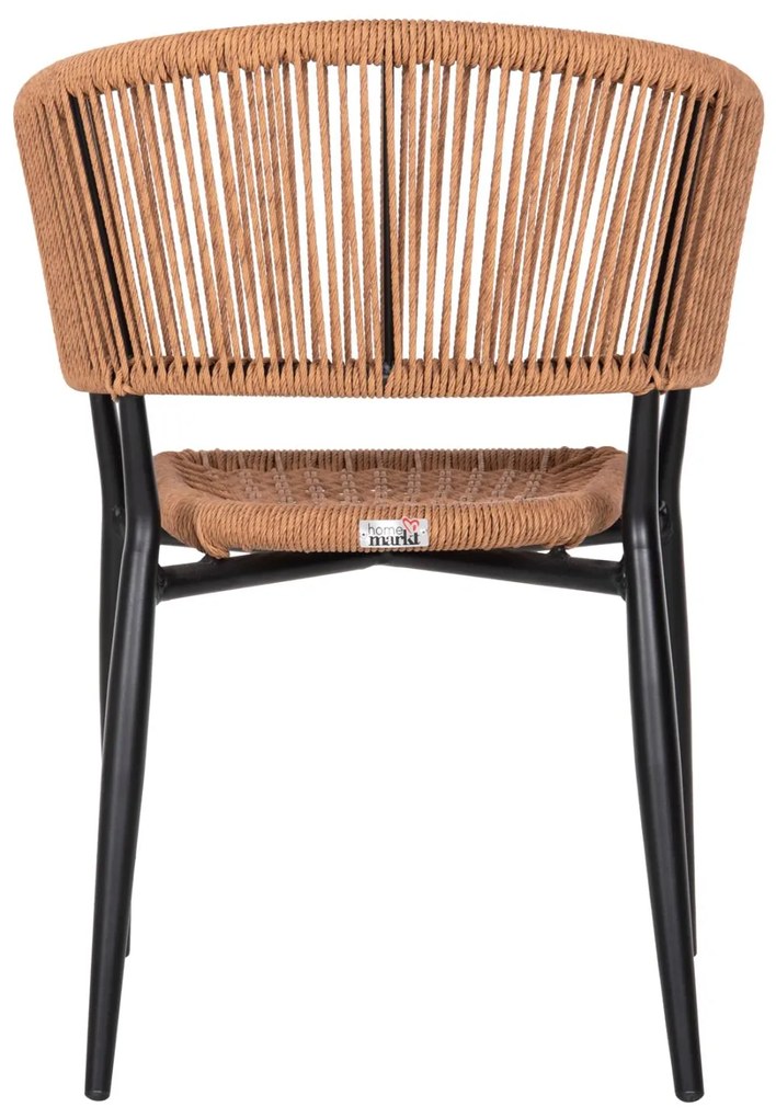 Καρέκλα - Πολυθρόνα EULO C5783.13 Μαύρη Αλουμινίου με Μπέζ Συνθετικό RAttan 55,5x63,5x78Y εκ. 55.5x63.5x78 εκ.