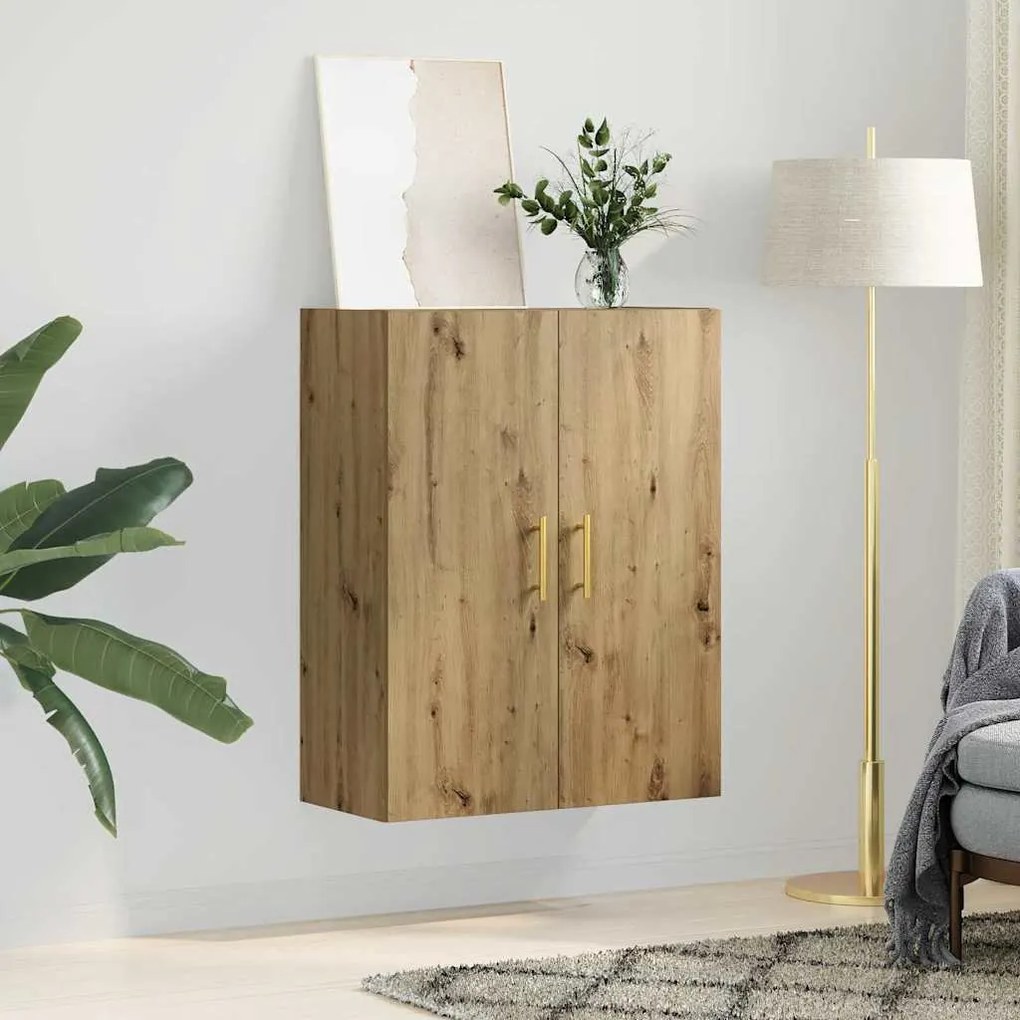 vidaXL Επιτοίχιο ντουλάπι Καφέ 69.5 x 34 x 90 εκ. Επεξεργασμένο ξύλο