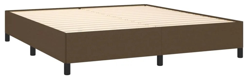 ΚΡΕΒΑΤΙ BOXSPRING ΜΕ ΣΤΡΩΜΑ ΣΚΟΥΡΟ ΚΑΦΕ 160X200 ΕΚ ΥΦΑΣΜΑΤΙΝΟ 3127896