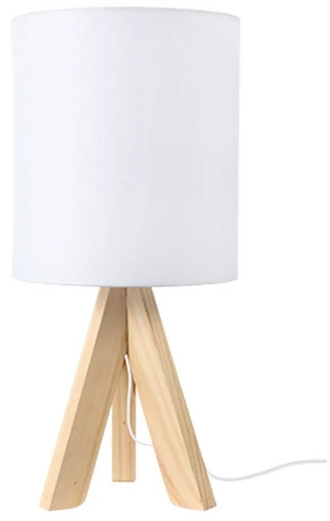 Επιτραπέζιο Φωτιστικό TF176721TWH White Wood, Fabric
