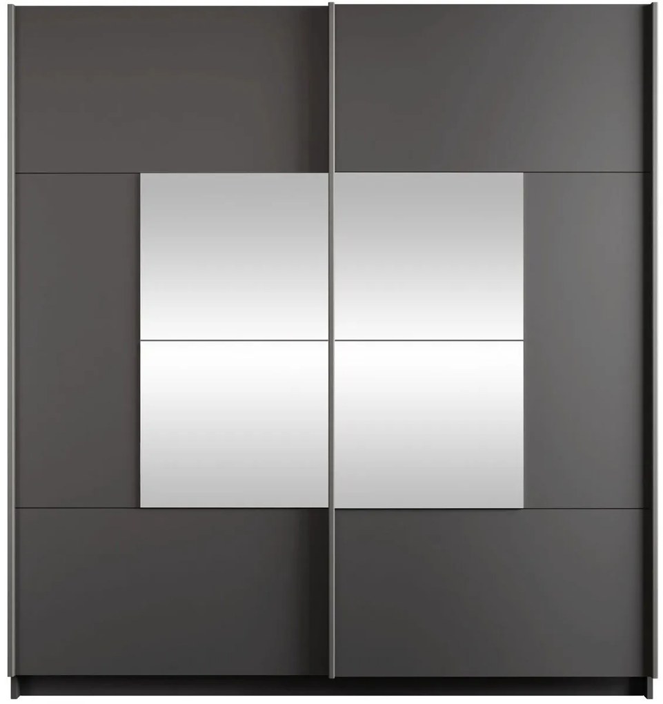 Ντουλάπα Boston 203 συρόμενη-Graphite