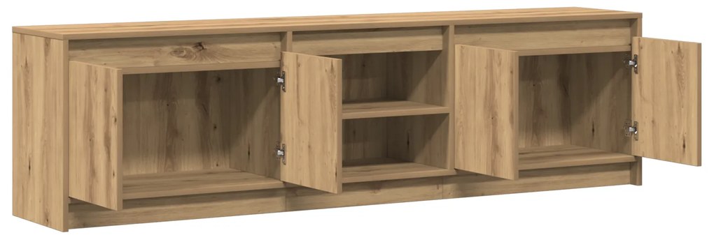 vidaXL Ντουλάπι TV Καφέ 182 x 34 x 50 εκ. Επεξεργασμένο ξύλο