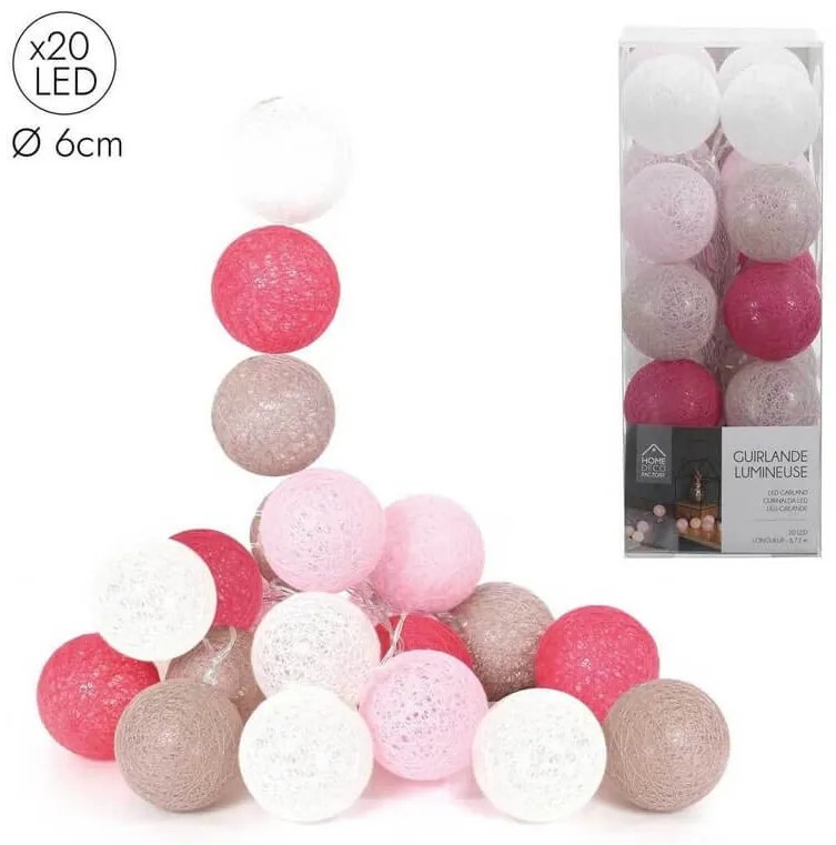 Διακοσμητικός Φωτισμός (LA10051) μπαταρίας, με 20 φώτα LED, 3.72m