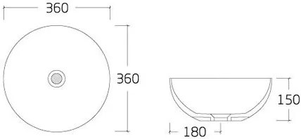 Νιπτήρας Drop Luxus Επιτραπέζιος
