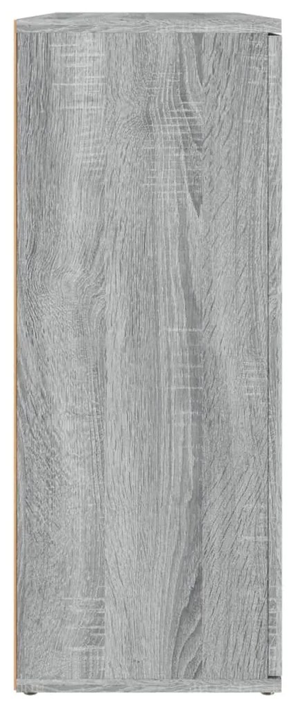 vidaXL Ντουλάπι Γκρι Sonoma 91x29,5x75 εκ. από Επεξεργασμένο Ξύλο