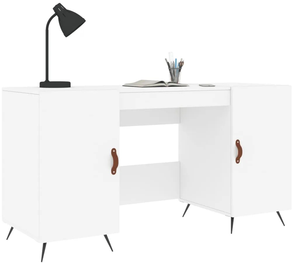 vidaXL Γραφείο Λευκό 140 x 50 x 75 εκ. από Επεξεργασμένο Ξύλο