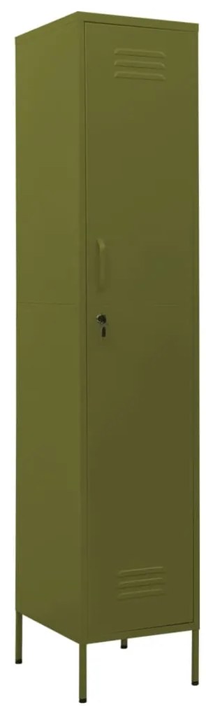 vidaXL Φοριαμός Πράσινο Λαδί 35 x 46 x 180 εκ. από Ατσάλι