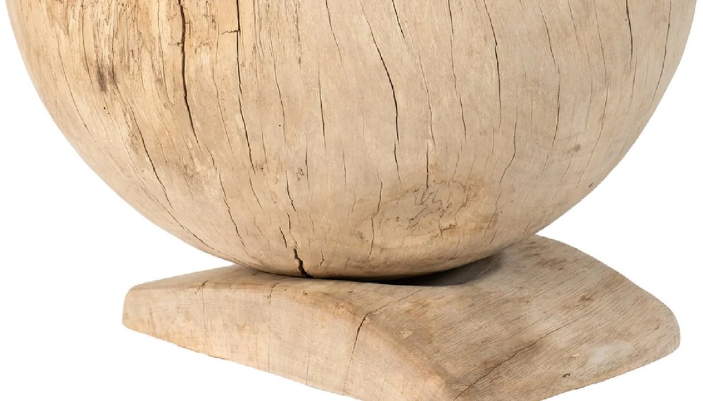 Artwork/Sculpture S Line 45cm ξύλινη σφαίρα με βάση S1629-00N3