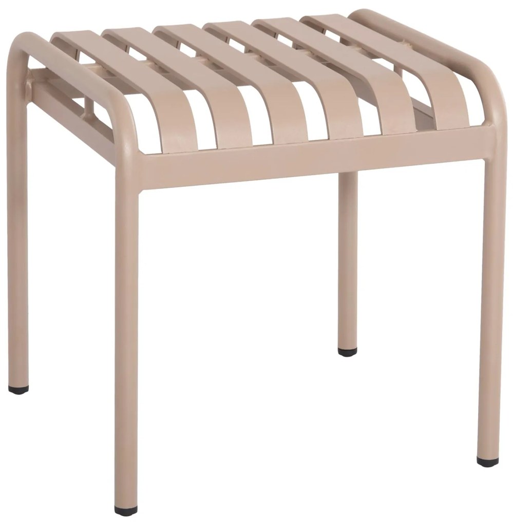Σκαμπό RACHEL C6340.04 Σαμπανί Αλουμινίου 45x44x46Υεκ. 45x44x46 εκ.